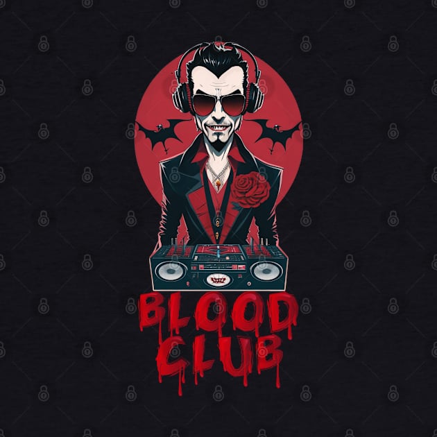 Vampiric Blood Club DJ! (Red/Black) by SocietyTwentyThree